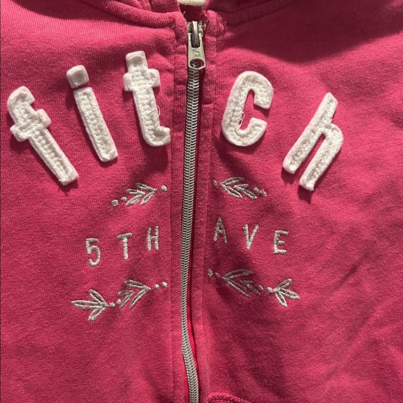 ABERCROMBIE KIDS Pink Logo Zipup Hoodie XL (16) - Picture 2 of 6